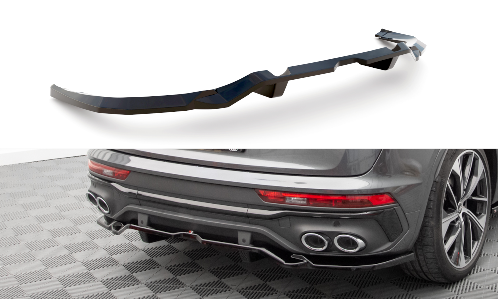 Maxton Design - Central Rear Splitter (with Vertical Bars) Audi SQ5