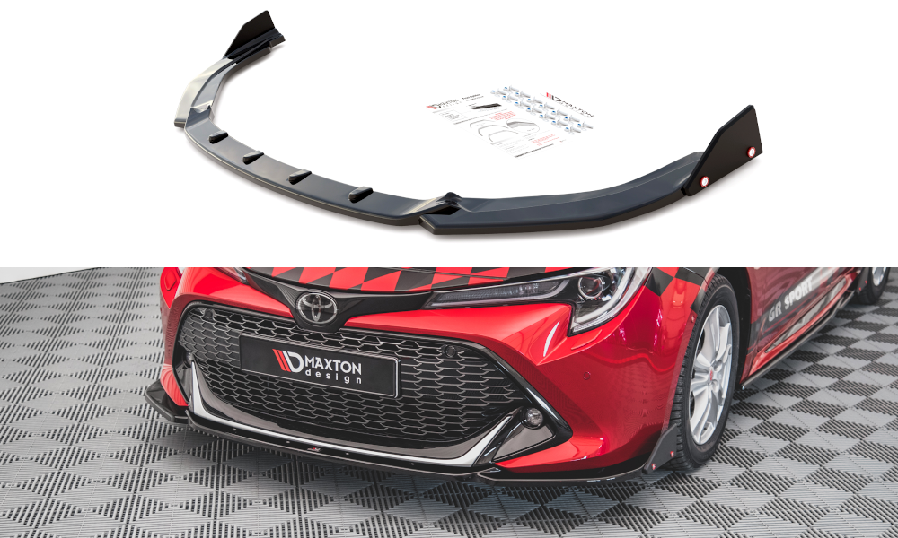 Maxton Design - Front Splitter V1 + Flaps Toyota Corolla GR Sport