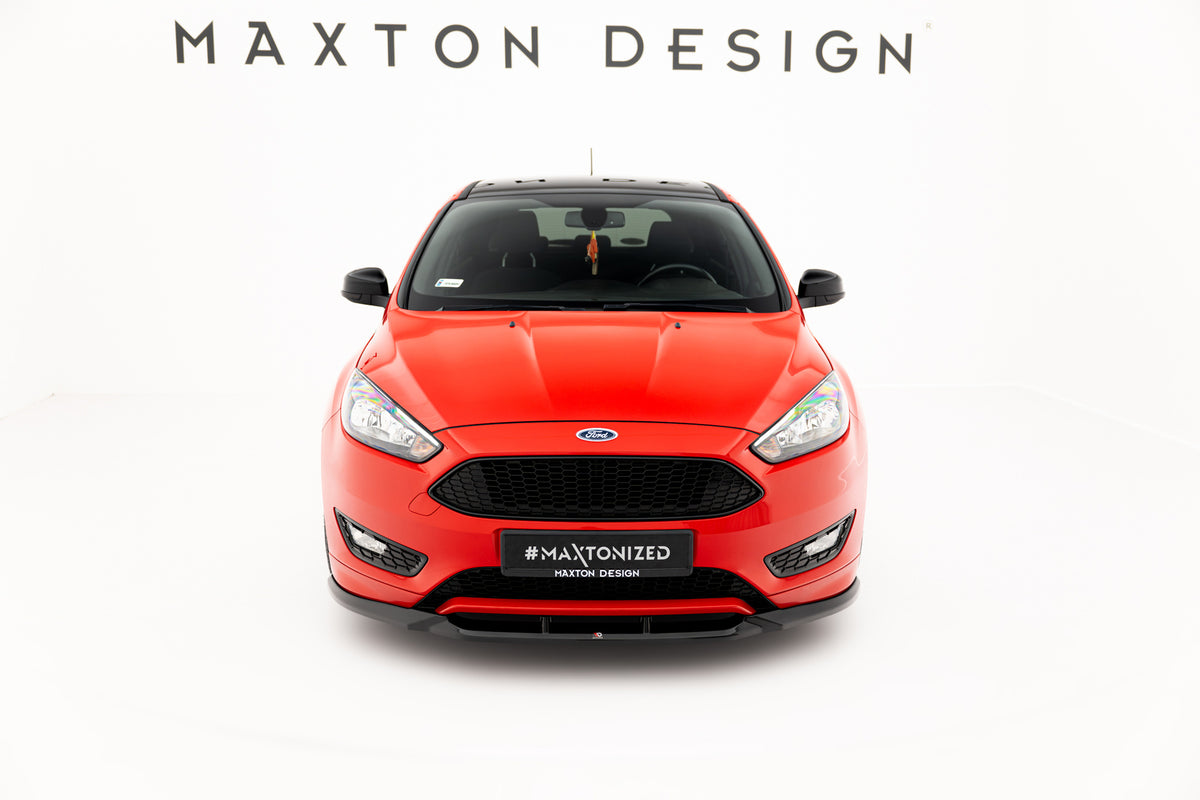 Maxton Design Gloss Black Spoiler Extension CAP – For Ford Focus ST-Line Mk3 FL – Rear