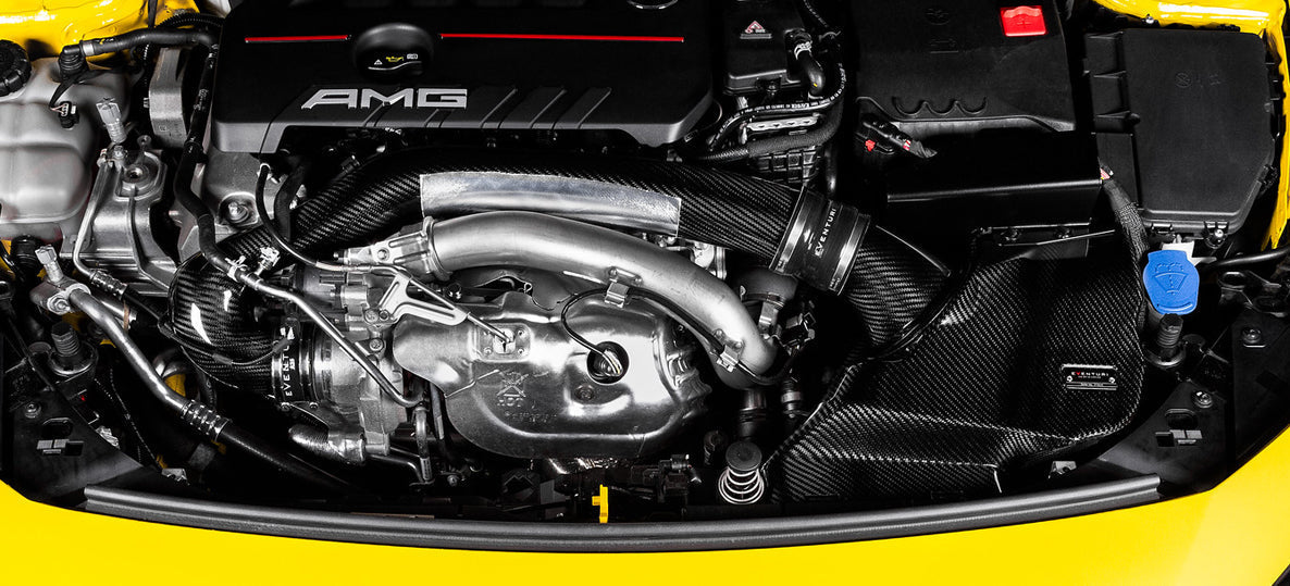 Eventuri Carbon Turbo-Rohr für Ansaugsystem für Mercedes Benz A35 AMG | CLA35 AMG und A250 main image 1