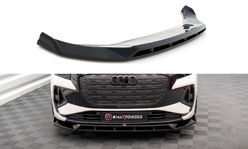 Maxton Design Front Splitter V.2 Audi Q4 ETron Sportback MK1 Royal Body Kits