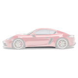 Adro - Carbon Fiber Side Skirts Porsche Boxster / Cayman 718 - Royal Body Kits