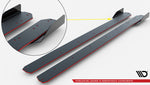 Maxton Design - Street Pro Side Skirts Diffusers + Flaps Mercedes Benz A35 AMG W177 (Facelift)