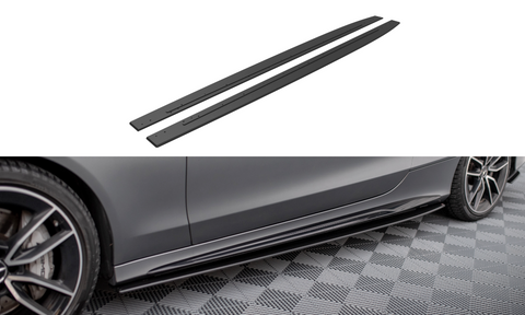 Maxton Design - Street Pro Side Skirts Diffusers Mercedes Benz C43 AMG Coupe C205 (Facelift) Side Skirts Diffusers Maxton Design royalty-bespoke.myshopify.com