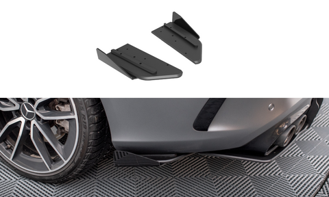Maxton Design - Street Pro Rear Side Splitters + Flaps Mercedes Benz C43 AMG Coupe C205 (Facelift)