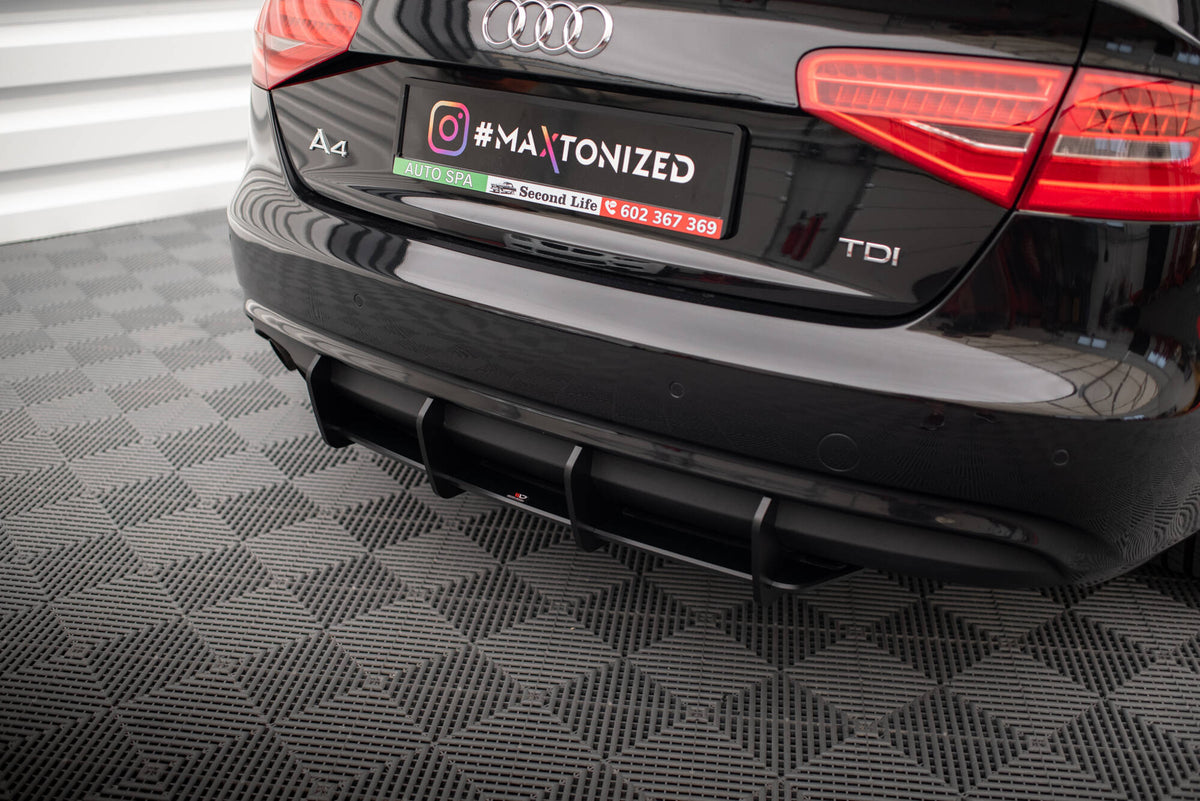 Maxton Diffuser Maxton Design - Street Pro Rear Diffuser Audi A4 B8 (Facelift ...
