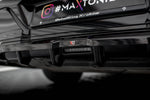Maxton Design - Central Rear Splitter (with Vertical Bars) BMW Series 7 M-Pack G70