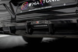 Maxton Design - Central Rear Splitter (with Vertical Bars) BMW Series 7 M-Pack G70 Rear Diffuser Maxton Design royalty-bespoke.myshopify.com