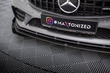 Maxton Design - Street Pro Front Splitter + Flaps Mercedes Benz C43 AMG Coupe C205 (Facelift)