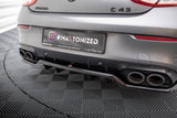 Maxton Design - Central Rear Splitter (With Vertical Bars) Mercedes Benz C43 AMG Coupe C205 (Facelift) Rear Diffuser Maxton Design royalty-bespoke.myshopify.com