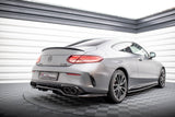 Maxton Design - Central Rear Splitter (With Vertical Bars) Mercedes Benz C43 AMG Coupe C205 (Facelift) Rear Diffuser Maxton Design royalty-bespoke.myshopify.com