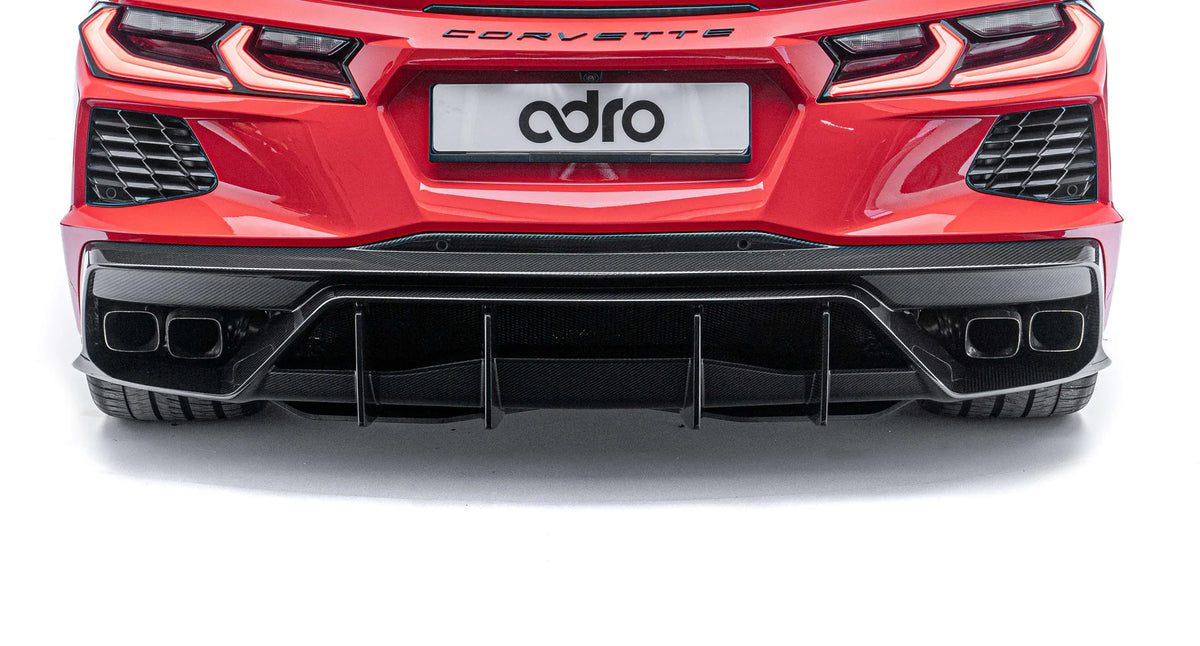 Adro - Carbon Fiber Rear Diffuser Chevrolet Corvette C8 | Royal Body Kits