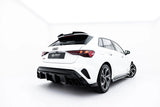 Maxton Design - Rear Valance + Exhaust Ends Imitation Audi A3 S-Line Sportback 8Y (Facelift)