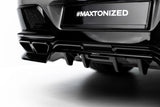 Maxton Design - Rear Splitter (with Vertical Bars) V.2 BMW M760E G70