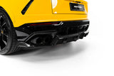 Maxton Design - Carbon Fiber Rear Splitter (with Vertical Bars) Lamborghini Urus MK1