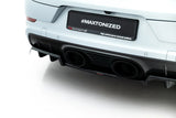 Maxton Design - Rear Splitter (with Vertical Bars) Porsche Cayenne GTS / Turbo Sport Pack / Turbo E-Hybrid GT Pack Coupe MK3 (Facelift)