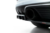 Maxton Design - Rear Splitter (with Vertical Bars) Porsche Cayenne GTS / Turbo Sport Pack / Turbo E-Hybrid GT Pack Coupe MK3 (Facelift)
