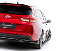 Maxton Design - Rear Side Splitters V.2 + Flaps Hyundai I30 N-Line Wagon MK3 (Facelift)
