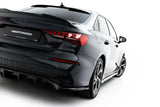 Maxton Design - Rear Splitter (with Vertical Bars) Audi A3 Sedan 8Y (Facelift)