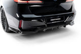 Maxton Design - Carbon Fiber Rear Splitter (with Vertical Bars) BMW Series 7 M-Pack / i7 M-Pack G70