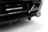 Maxton Design - Carbon Fiber Rear Splitter (with Vertical Bars) BMW Series 7 M-Pack / i7 M-Pack G70