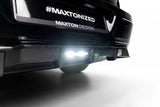 Maxton Design - Carbon Fiber Rear Splitter (with Vertical Bars) BMW Series 7 M-Pack / i7 M-Pack G70