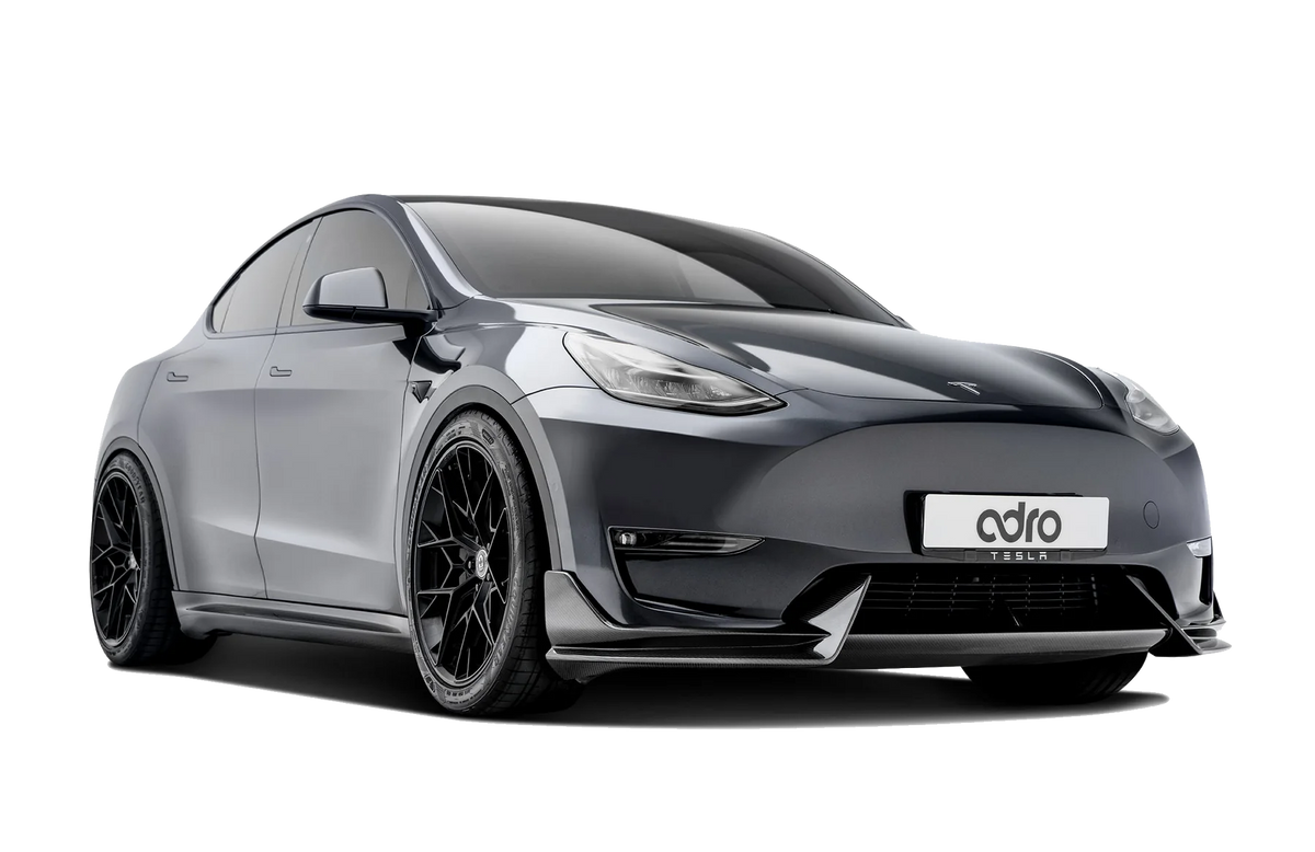 Adro Carbon Fiber Front Lip Tesla Model Y Royal Body Kits