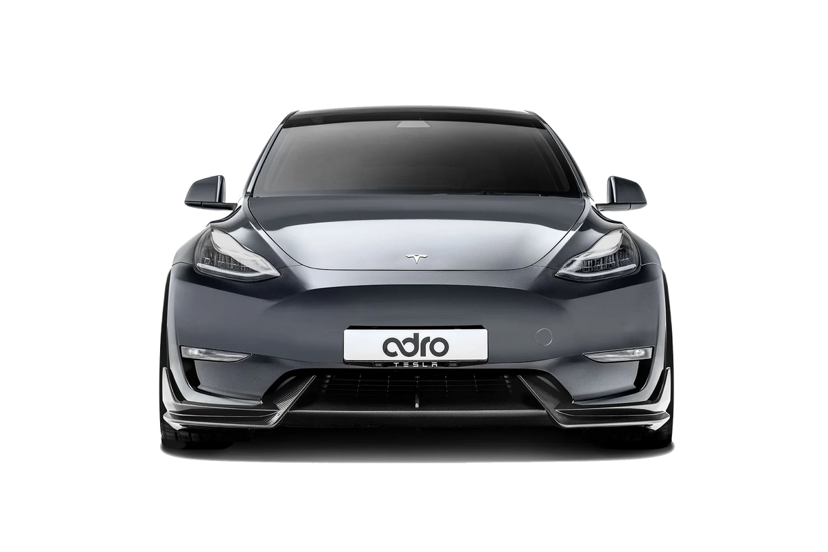 Adro Carbon Fiber Front Lip Tesla Model Y Royal Body Kits