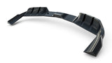 Maxton Design - Rear Splitter (with Vertical Bars) Porsche Cayenne GTS / Turbo Sport Pack / Turbo E-Hybrid GT Pack Coupe MK3 (Facelift)