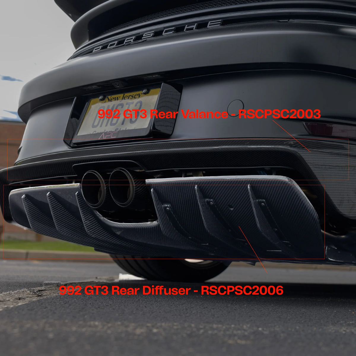 Racing Sport Concepts - Rear Valance Porsche 992 GT3 | Royal Body Kits