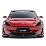 Adro - Carbon Fiber Front Lip Tesla Model 3 Highland Performance - Royal Body Kits