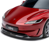 Adro - Carbon Fiber Front Lip Tesla Model 3 Highland Performance - Royal Body Kits