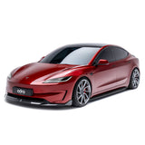 Adro - Carbon Fiber Front Lip Tesla Model 3 Highland Performance - Royal Body Kits