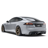 Adro - Carbon Fiber Side Skirts Tesla Model S Plaid - Royal Body Kits