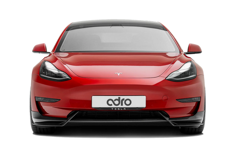 Adro - Carbon Fiber Front Lip V.1 Tesla Model 3 Front Spoiler Adro royalty-bespoke.myshopify.com 