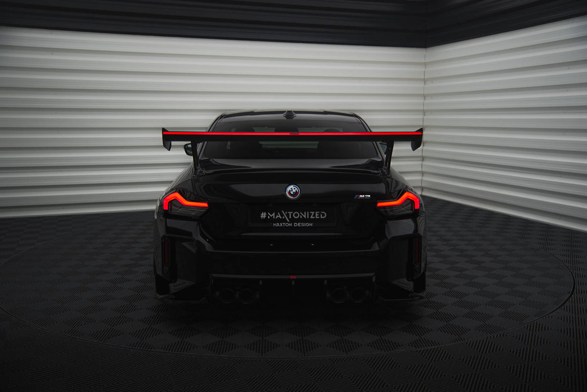 Maxton Design - Carbon Fiber Rear Wing + LED Light BMW M2 G87 / M240i ...