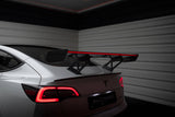 Maxton Design - Carbon Fiber Rear Wing + LED Tesla Model 3 Rear Wing Maxton Design royalty-bespoke.myshopify.com