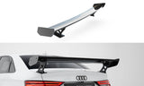 Maxton Design - Carbon Fiber Rear Wing with External Brackets Uprights Audi A3 / A3 S-Line / S3 / RS3 Sedan 8V / 8V (Facelift) - Royal Body Kits