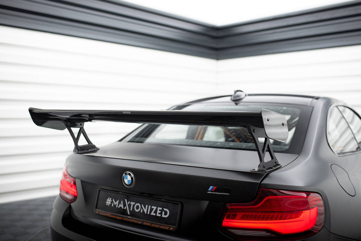 F87 Rear Wing Maxton Design - Carbon Fiber Rear Wing (External Brackets Uprights) BMW ...