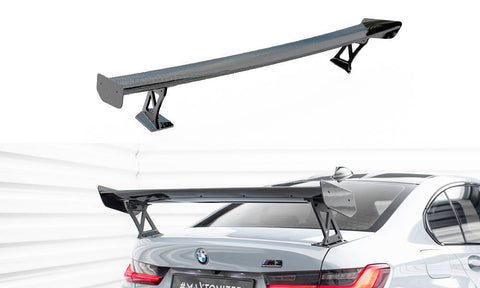 Maxton Design - Carbon Fiber Rear Wing (External Brackets Uprights) BMW M3 G80 / M340i G20 / Series 3 M-Pack / Standard G20