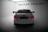 Maxton Design - Carbon Fiber Rear Wing with External Brackets Uprights + LED Audi A3 / A3 S-Line / S3 / RS3 Sedan 8V / 8V (Facelift) - Royal Body Kits