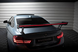 Maxton Design - Carbon Fiber Rear Wing with External Brackets Uprights + LED BMW Series 4 / Series 4 M-Pack Coupe F32 Rear Wing Maxton Design royalty-bespoke.myshopify.com