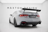 Maxton Design - Carbon Fiber Rear Wing with External Brackets Uprights V.1 Audi A5 / A5 S-Line / S5 / RS5 Coupe F5 / F5 Facelift - Royal Body Kits