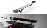 Maxton Design - Carbon Fiber Rear Wing with External Brackets Uprights V.1 + LED Audi A5 / A5 S-Line / S5 / RS5 Coupe F5 / F5 Facelift - Royal Body Kits