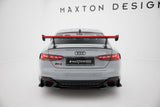 Maxton Design - Carbon Fiber Rear Wing with External Brackets Uprights V.1 + LED Audi A5 / A5 S-Line / S5 / RS5 Coupe F5 / F5 Facelift - Royal Body Kits