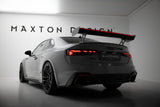 Maxton Design - Carbon Fiber Rear Wing with External Brackets Uprights V.1 + LED Audi A5 / A5 S-Line / S5 / RS5 Coupe F5 / F5 Facelift - Royal Body Kits