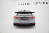 Maxton Design - Carbon Fiber Rear Wing with External Brackets Uprights V.2 Audi A5 / A5 S-Line / S5 / RS5 Coupe F5 / F5 Facelift - Royal Body Kits