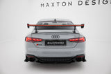 Maxton Design - Carbon Fiber Rear Wing with External Brackets Uprights V.2 + LED Audi A5 / A5 S-Line / S5 / RS5 Coupe F5 / F5 Facelift - Royal Body Kits