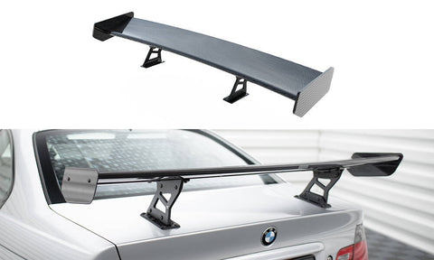Maxton Design - Carbon Fiber Rear Wing with Internal Brackets Uprights BMW Series 3 Coupe E46