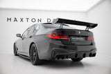 Maxton Design - Carbon Fiber Rear Wing with Internal Brackets Uprights BMW Series 5 / M5 Sedan G30 / F90 - Royal Body Kits